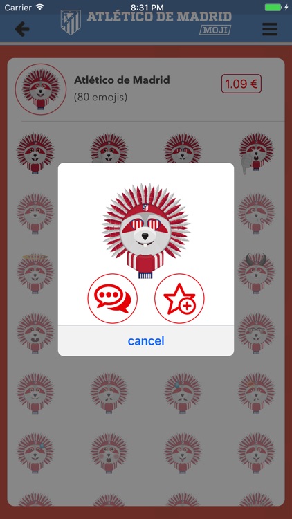 Atlético de Madrid Emoji screenshot-3