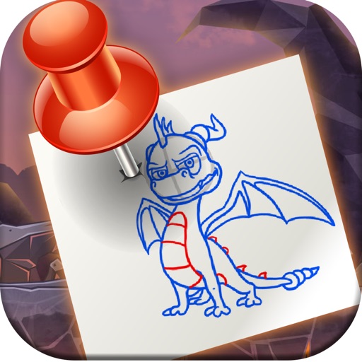 Sketching Dragon and Beasts Cartoon Book Pro icon