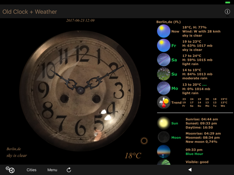 Old Clock+Weather - náhled