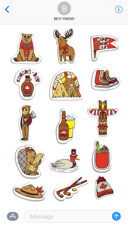 Canada Day Stickers