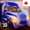 Feel the adrenaline being a driver of the real delivery Canadian truck trailer