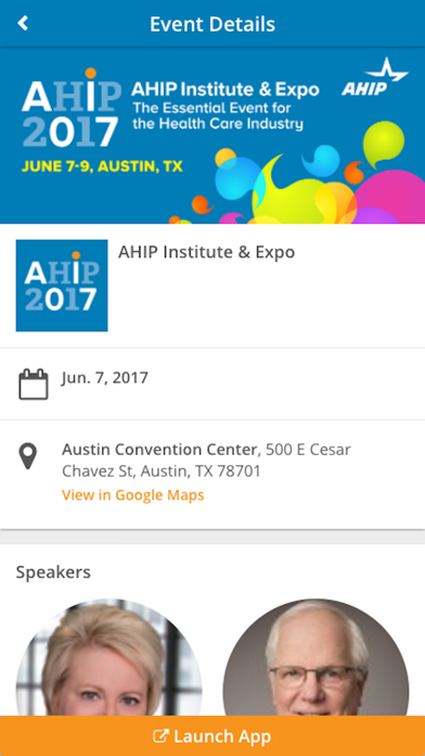 AHIP Conferences screenshot 2
