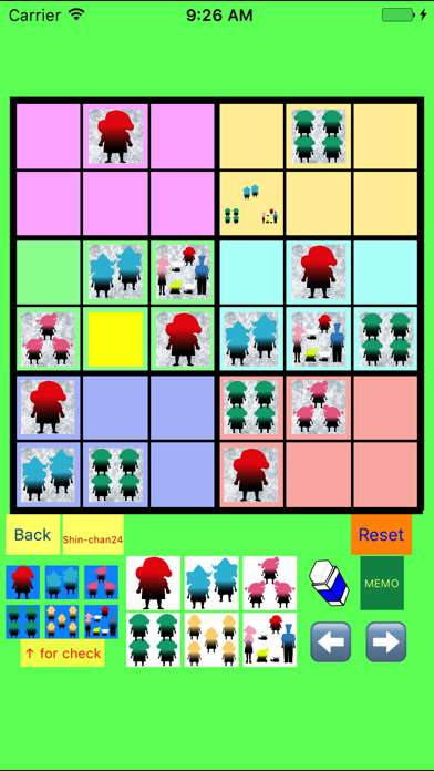 Easy Sudoku 4x4 to 7x7 for Color Figures screenshot 2