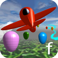Little Airplane 3D for kids: learn numbers, colors