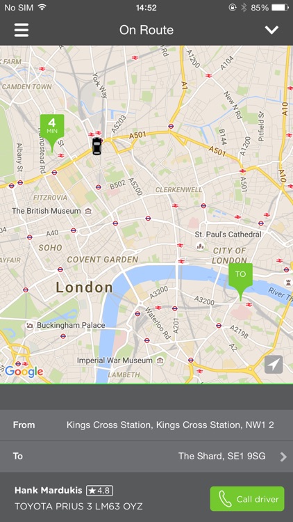 greentomatocars - London's leading minicab service
