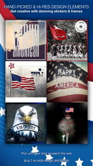 4th of July Pics – Patriotic pic sticker