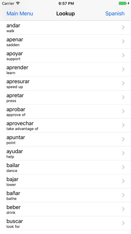 Estudiar Verbs screenshot-4