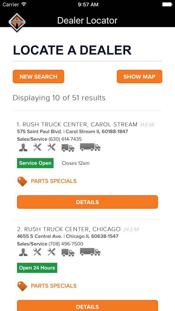 【图】International Dealer Locator(截图2) 【图】International Dealer Locator(截图2)