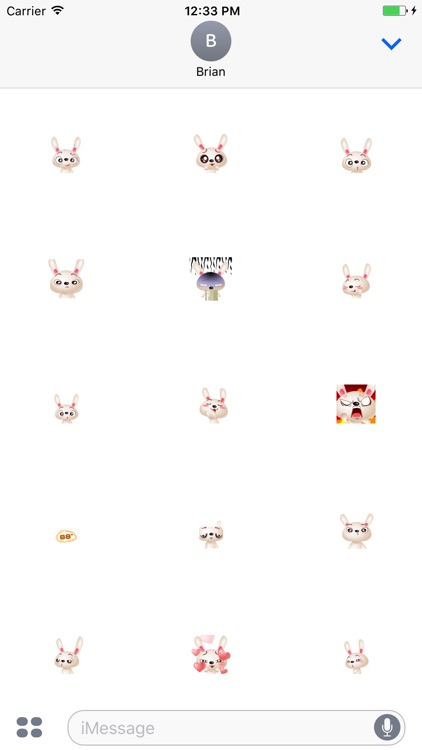 Sweetie Crazy Rabbit Sticker