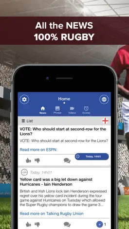 Game screenshot Rugby Addict : news, highlights, videos, results mod apk