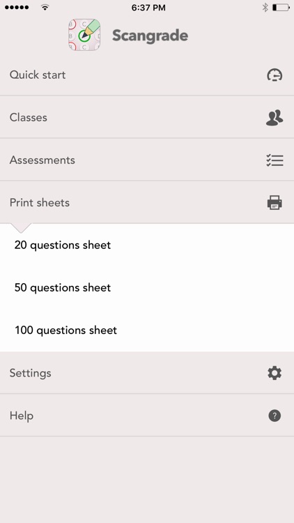 Scangrade - paper grading scanner