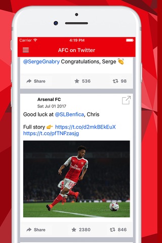 GUNNERS NOW! - Arsenal News, Scores & Transfers screenshot 4