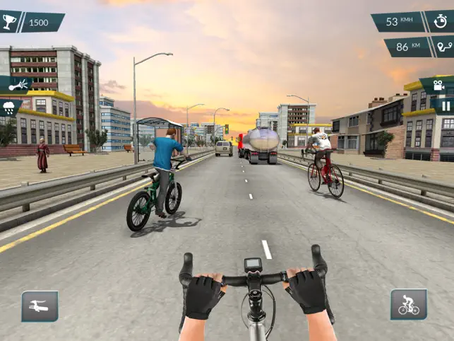 स्क्रीनशॉट 1 Juego de Carreras de Bicicletas 2017 y Quad Stunts iphone