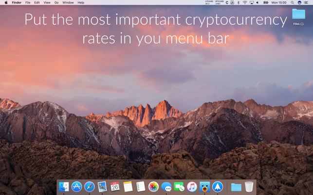 Cryptey A Menu Bar Cryptocurrency Ticker 1 4 4