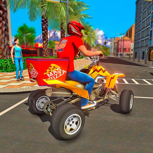 ATV Quad Bike Pizza Delivery icon