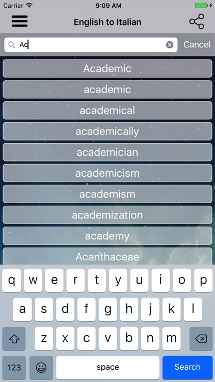 English To Italian Dictionary and Translator