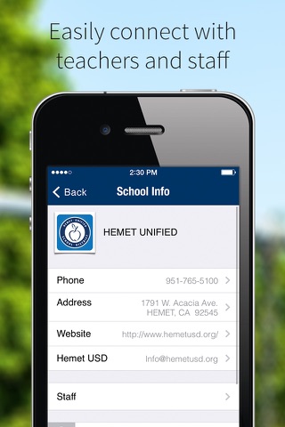 Hemet Unified School District screenshot 2