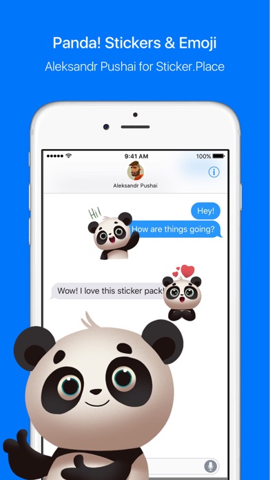 Panda! Stickers & Emoji Screenshot 1