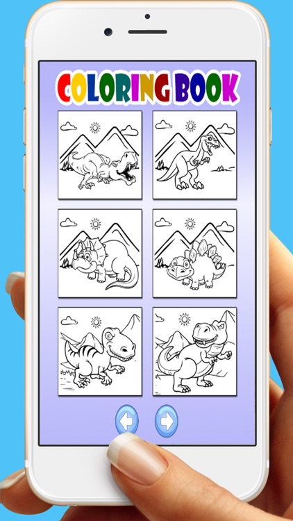 Coloring Book Dinosaurs  Games For Kids