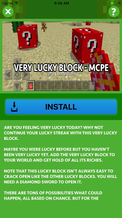 LUCKY BLOCK ADDONS for Minecraft Pocket Edition screenshot-3