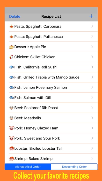 Supermarket Recipe Manager grocery shopping list