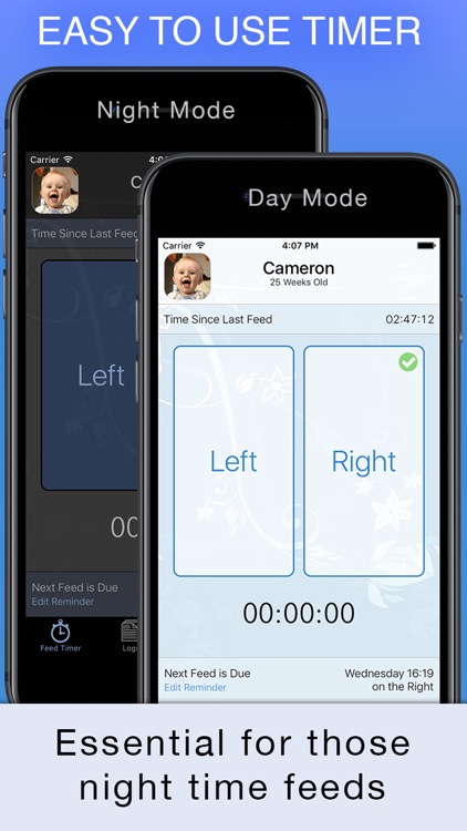 Baby Feed Timer, breastfeeding