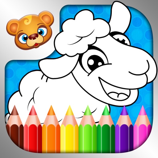 123 Kids Fun COLORING BOOK Outline Drawing Images iOS App