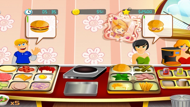 Burger Cooking Fever: Food Court Chef Game(圖3)-速報App