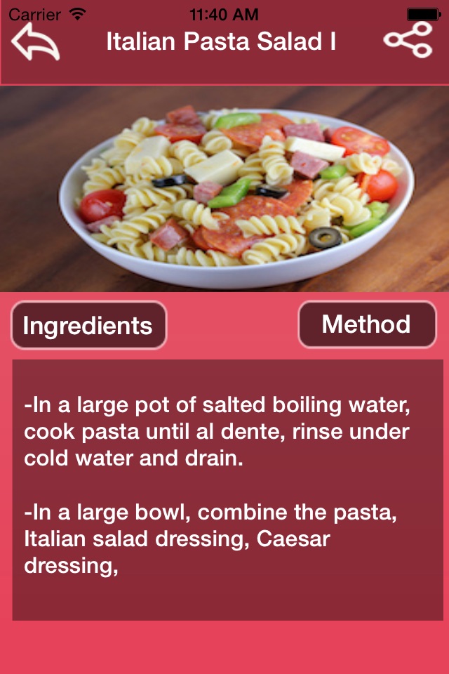 Italian Salad Recipes screenshot 4