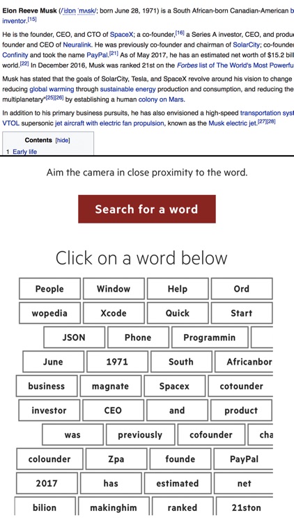 Camera Dictionary