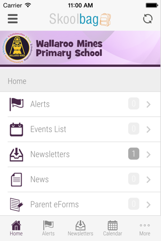 Wallaroo Mines Primary School - Skoolbag screenshot 2