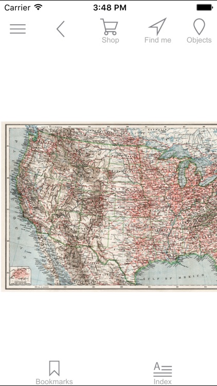 United States of America (1909). Historical map.