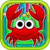 Red Crabs Cartoon Coloring Pages Games For Kids