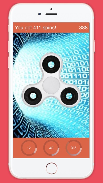 Fidget Hand Spinner with Energy Circles