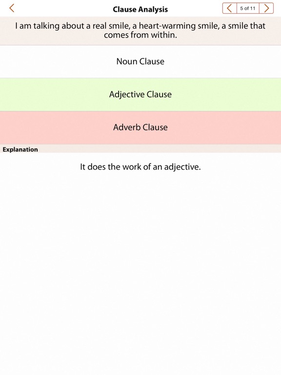 GrammarExpress Clause Analysis screenshot 4