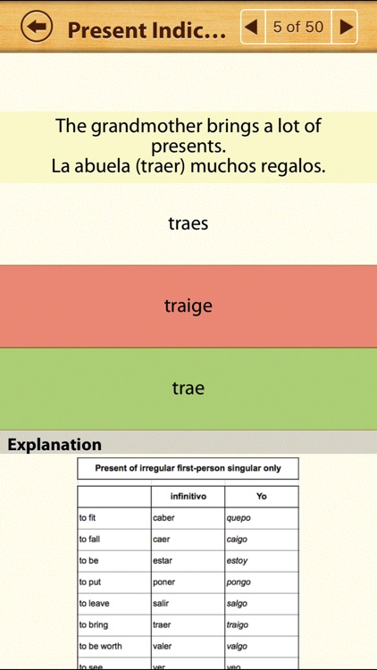 Spanish Grammar for English Speakers Lite screenshot-3