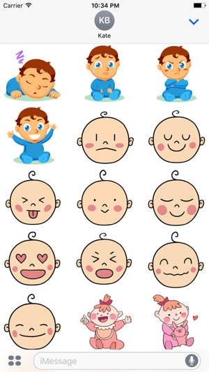 Cute Baby Expressions Stickers(圖1)-速報App