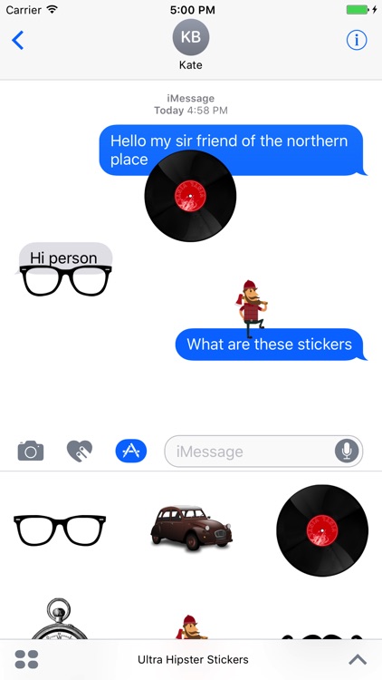 Ultra Hipster Stickers