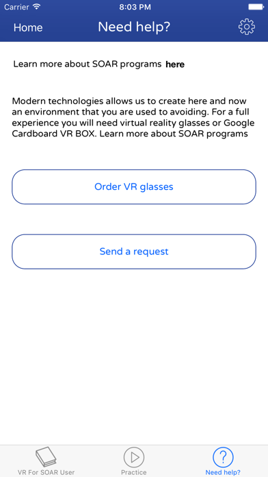 SOAR Virtual Reality Screenshot