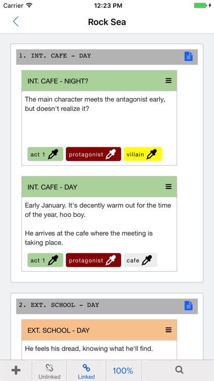 Celtx Index Cards screenshot-3