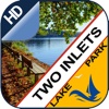 Two Inlets offline charts for lake and park trails