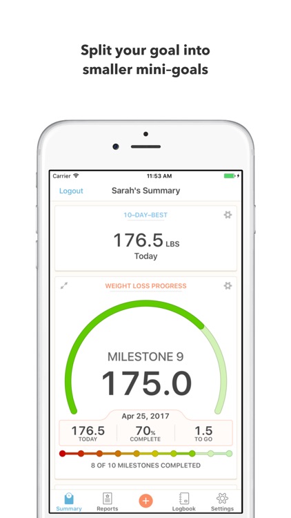 Happy Scale: Weight Loss Tracker, Trend Prediction