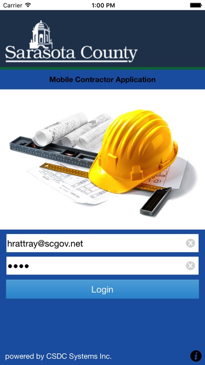 Sarasota County Contractor App