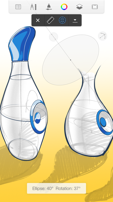Screenshots of Autodesk SketchBook for iPhone