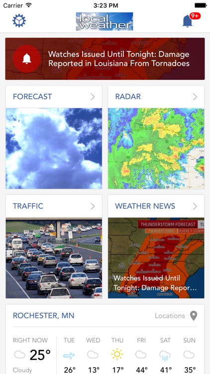 Local Weather Forecast, Radar, Storm Warning Alert