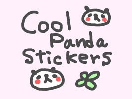 Cool Cool Panda Stickers!