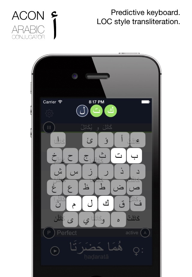 ACON the Arabic Verb Conjugator screenshot 4