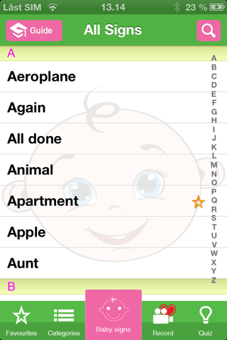 Baby Signs for all screenshot 3
