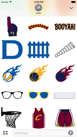 Cavaliers Basketball Stickers(圖3)-速報App