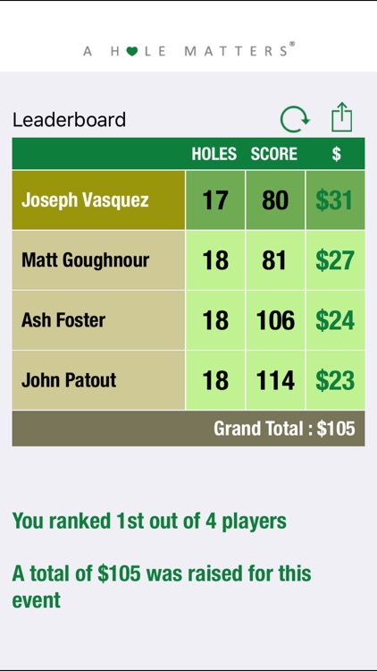 A HOLE MATTERS Fundraising with Golf GPS screenshot-3